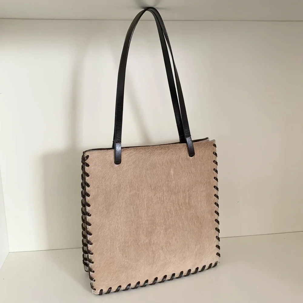 Vintage Horse hide time postmodern purse